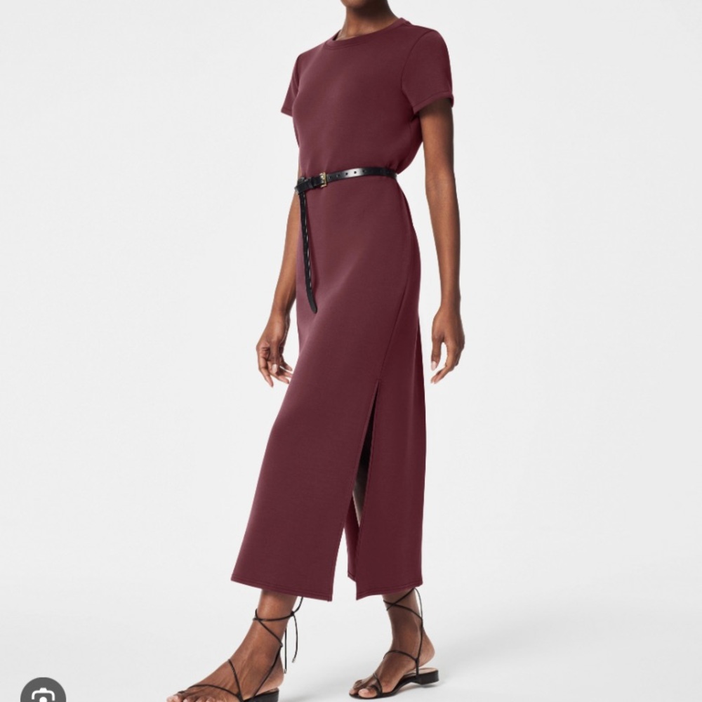 SPANX Burgundy Maxi Dress